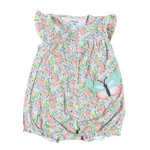 Carter's Baby Girl Spring Floral Romper Size 9 Months